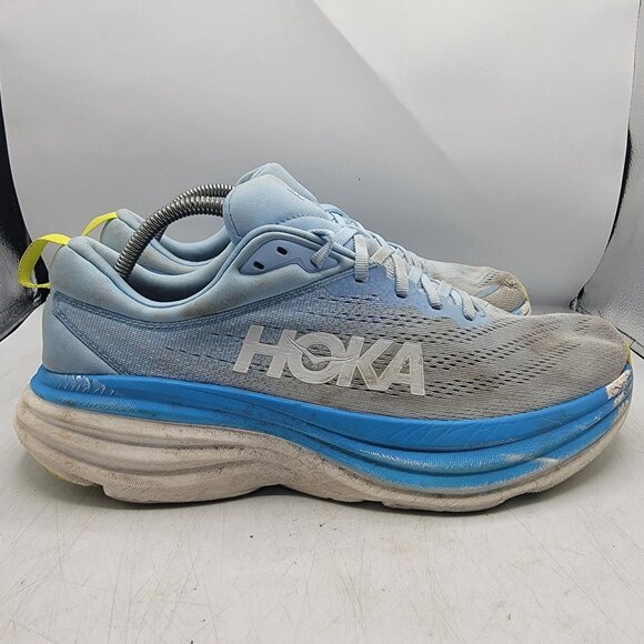 Hoka One One Bondi 8 Mens 10.5 D Shoes Blue Running Gym Walking 1123202 ABDB - Picture 13 of 13